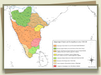 1350 Map of South India